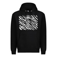 Black zebra background Premium Hoodie - RanaPortraitStore