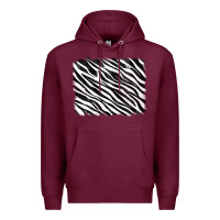 Burgundy zebra background Premium Hoodie - RanaPortraitStore
