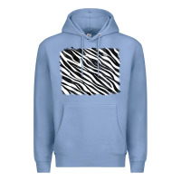 Colony Blue zebra background Premium Hoodie - RanaPortraitStore