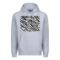 Heather Grey zebra background Premium Hoodie - RanaPortraitStore
