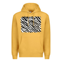 Mustard zebra background Premium Hoodie - RanaPortraitStore