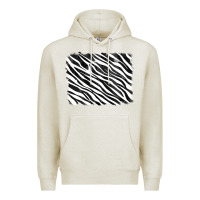 Oatmeal Heather zebra background Premium Hoodie - RanaPortraitStore