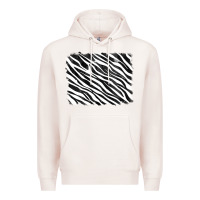 Pale Pink zebra background Premium Hoodie - RanaPortraitStore