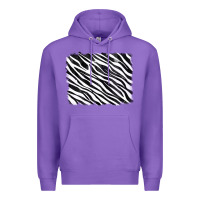 Purple zebra background Premium Hoodie - RanaPortraitStore