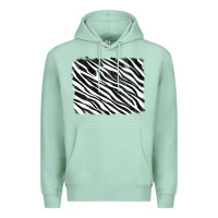 Seafoam zebra background Premium Hoodie - RanaPortraitStore