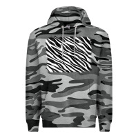 Slate Camo zebra background Premium Hoodie - RanaPortraitStore