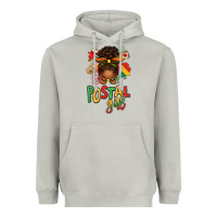 Moon Dust juneteenth afro messy bun postal girl Heavyweight Hoodie - texasbilliewilder