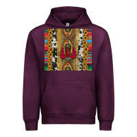 Mauve Wine lady of Guadalupe Urban Hoodie - Jasminsmagicworld