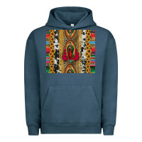 Pigment Midnight Navy lady of Guadalupe Urban Hoodie - Jasminsmagicworld
