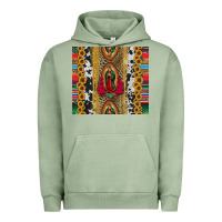 Pigment Oil Green lady of Guadalupe Urban Hoodie - Jasminsmagicworld