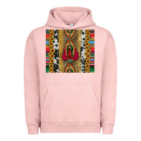 Pigment Salmon lady of Guadalupe Urban Hoodie - Jasminsmagicworld