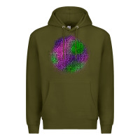 Army Green halloween leopard patch Premium Hoodie - BundleAndBundleShop
