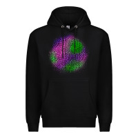 Black halloween leopard patch Premium Hoodie - BundleAndBundleShop