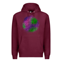 Burgundy halloween leopard patch Premium Hoodie - BundleAndBundleShop