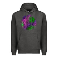 Charcoal Heather halloween leopard patch Premium Hoodie - BundleAndBundleShop