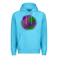 Ocean Blue halloween leopard patch Premium Hoodie - BundleAndBundleShop