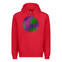 Red halloween leopard patch Premium Hoodie - BundleAndBundleShop