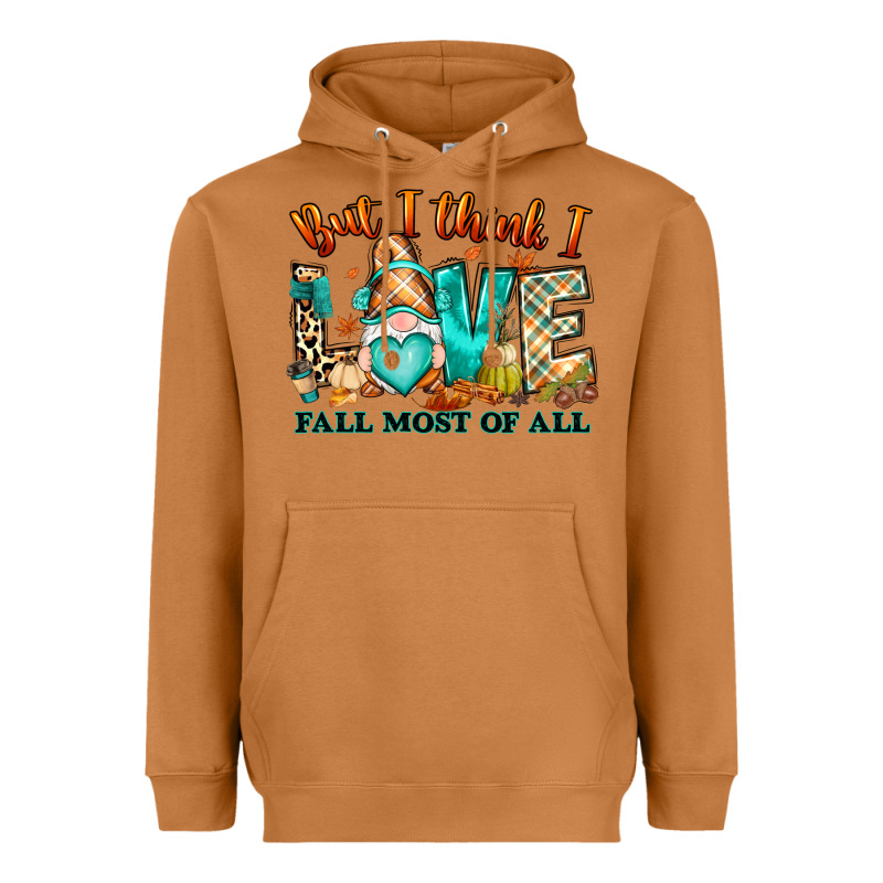 But I Think I Love Fall Most Of All Gnome Heavyweight Hoodie by RanaPortraitStore | Teevron