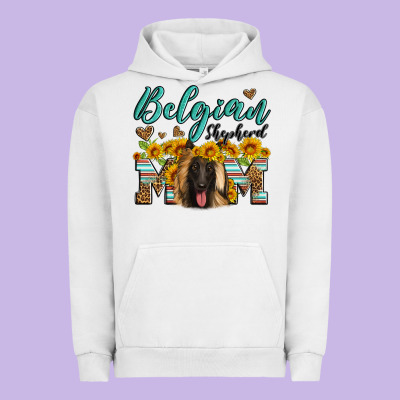 Belgian Shepherd Mom Urban Hoodie Designed By Artiststas