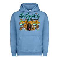 Pigment Pebble Blue belgian shepherd mom Urban Hoodie - Artiststas