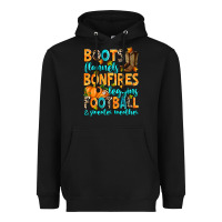 Black Boots flannels bonfires leggins American Football Heavyweight Hoodie - RanaPortraitStore