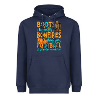 Navy Boots flannels bonfires leggins American Football Heavyweight Hoodie - RanaPortraitStore