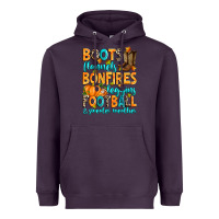 Plum Boots flannels bonfires leggins American Football Heavyweight Hoodie - RanaPortraitStore