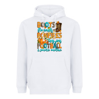 White Boots flannels bonfires leggins American Football Heavyweight Hoodie - RanaPortraitStore