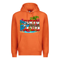 Carrot puerto rico and flowers with frog Premium Hoodie - AdoDesignShop