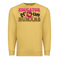 Antique Gold educator of tiny humans Premium Sweatshirt - texasbilliewilder