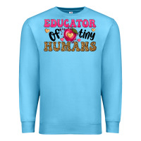 Ocean Blue educator of tiny humans Premium Sweatshirt - texasbilliewilder