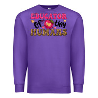 Purple educator of tiny humans Premium Sweatshirt - texasbilliewilder
