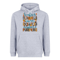 Heather Grey Bonfires flannels Heavyweight Hoodie - RanaPortraitStore