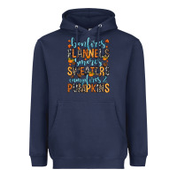 Navy Bonfires flannels Heavyweight Hoodie - RanaPortraitStore