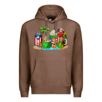 Chestnut puerto rico coffee cups Premium Hoodie - AdoDesignShop