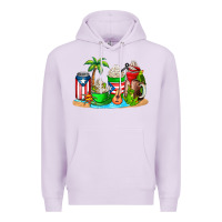 Lilac puerto rico coffee cups Premium Hoodie - AdoDesignShop