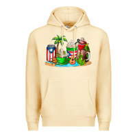 Pina Colada puerto rico coffee cups Premium Hoodie - AdoDesignShop