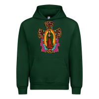 Forest Green our lady of guadalupe cross Urban Hoodie - JahusDesignShop
