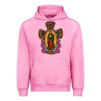 Fuchsia Pink our lady of guadalupe cross Urban Hoodie - JahusDesignShop