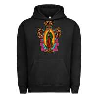 Pigment Black our lady of guadalupe cross Urban Hoodie - JahusDesignShop