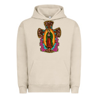 Pigment French Oak our lady of guadalupe cross Urban Hoodie - JahusDesignShop