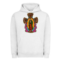 Pigment Lunar Rock our lady of guadalupe cross Urban Hoodie - JahusDesignShop