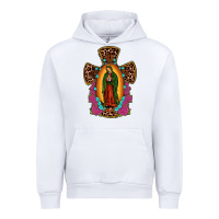 White our lady of guadalupe cross Urban Hoodie - JahusDesignShop
