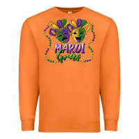 Carrot mardi gras mask and beads Premium Sweatshirt - RanaPortraitStore