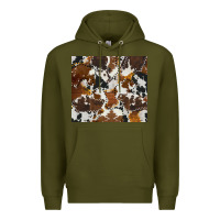 Army Green cowhide Premium Hoodie - AdoDesignShop