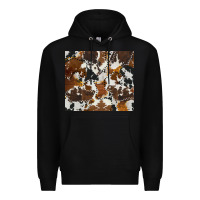 Black cowhide Premium Hoodie - AdoDesignShop