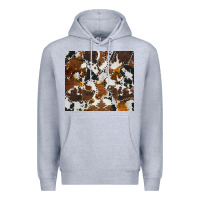 Heather Grey cowhide Premium Hoodie - AdoDesignShop