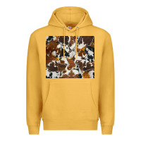 Mustard cowhide Premium Hoodie - AdoDesignShop