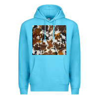 Ocean Blue cowhide Premium Hoodie - AdoDesignShop