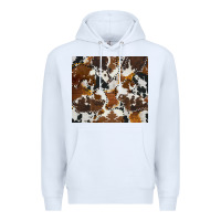 White cowhide Premium Hoodie - AdoDesignShop